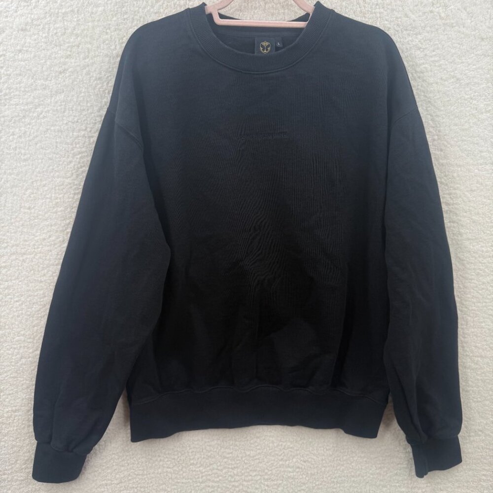 TOMORROWLAND Graphicon Back Sweatshirt Men black Cotton Size L